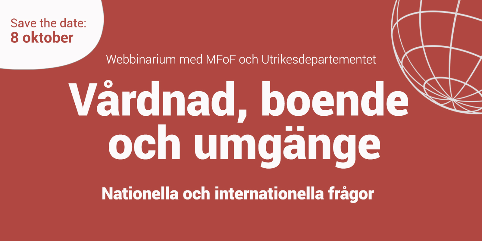 Banner med datum för webbinariet - save the date 8 oktober